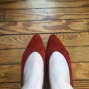Everlane Red slingback flats